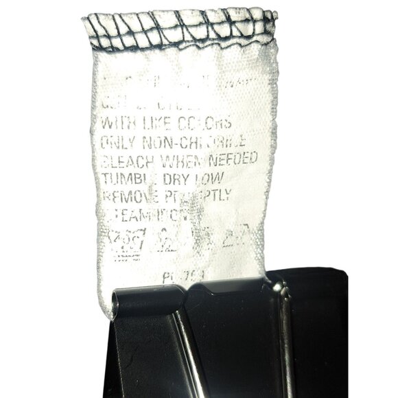 Geoffrey Beene Mens XL Polo Shirt Black Gray Micro Stripe Casual Short Sleeve - Picture 4 of 6